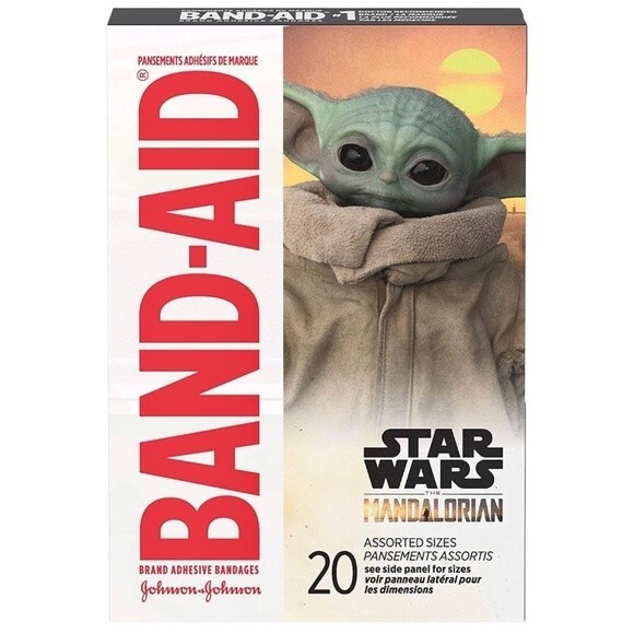 Band-Aid Brand Adhesive Bandages, Star Wars The Mandalorian, 20 ct - Picture 1 of 4